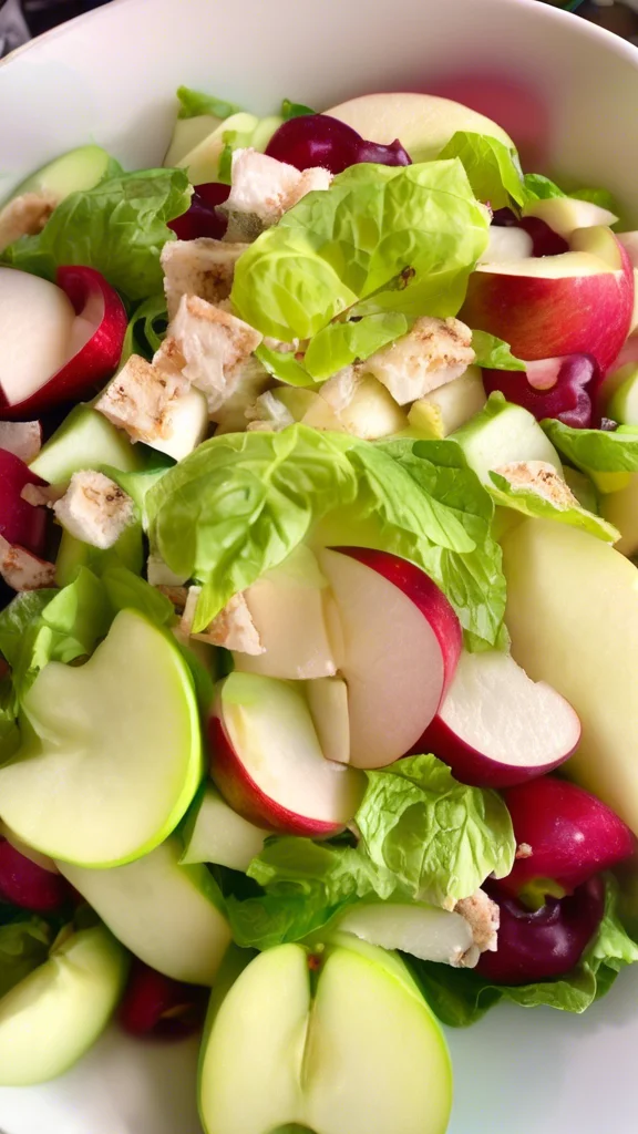 Step-by-step making Apple Salad