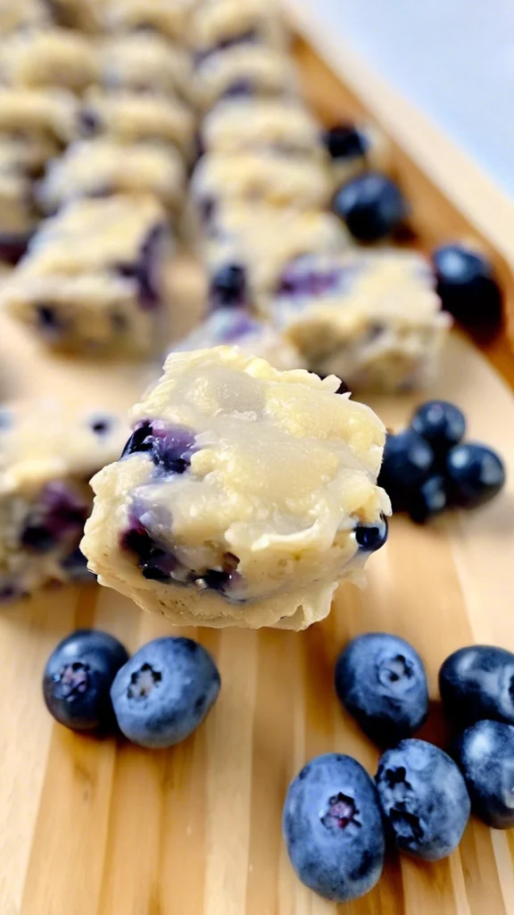 Step-by-step making No-Bake Lemon Blueberry Protein Bites