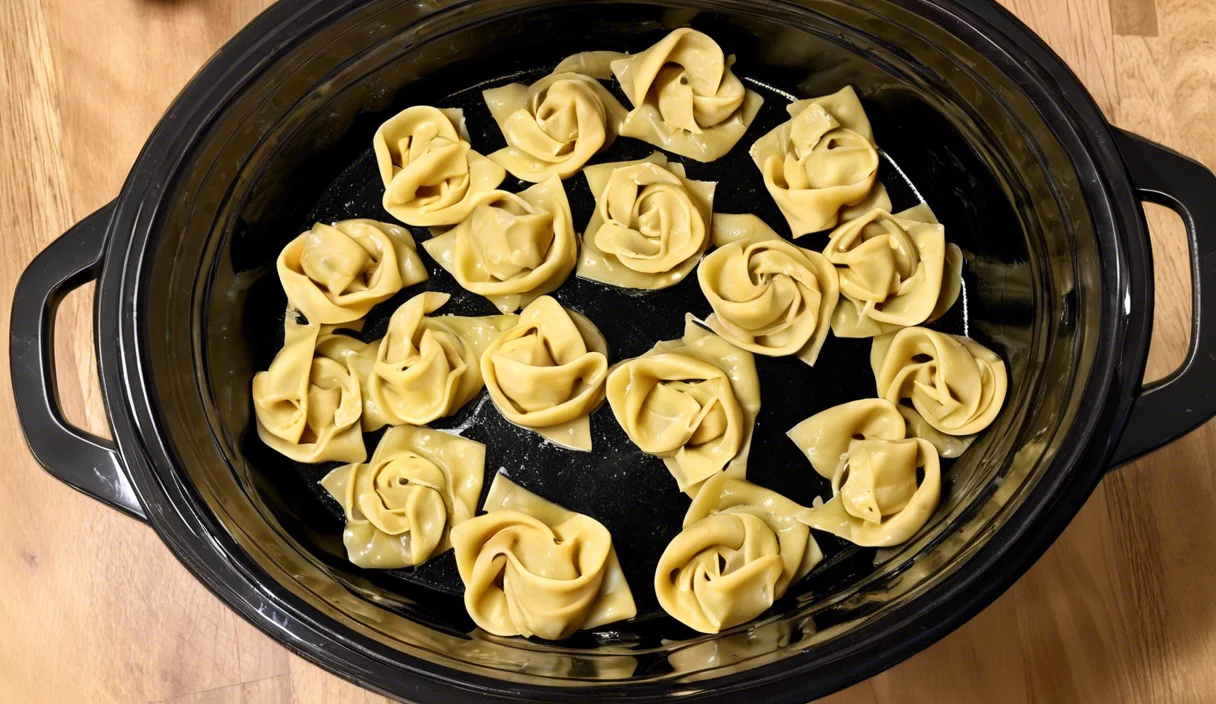 Easy Delicious Crockpot Tortellini