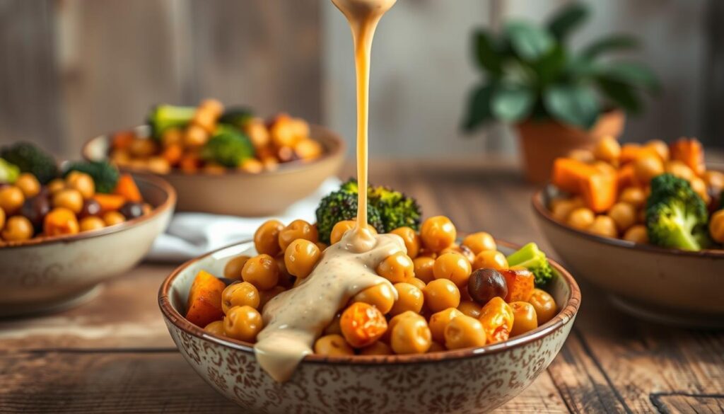 Gemüse-Chickpea-Bowls