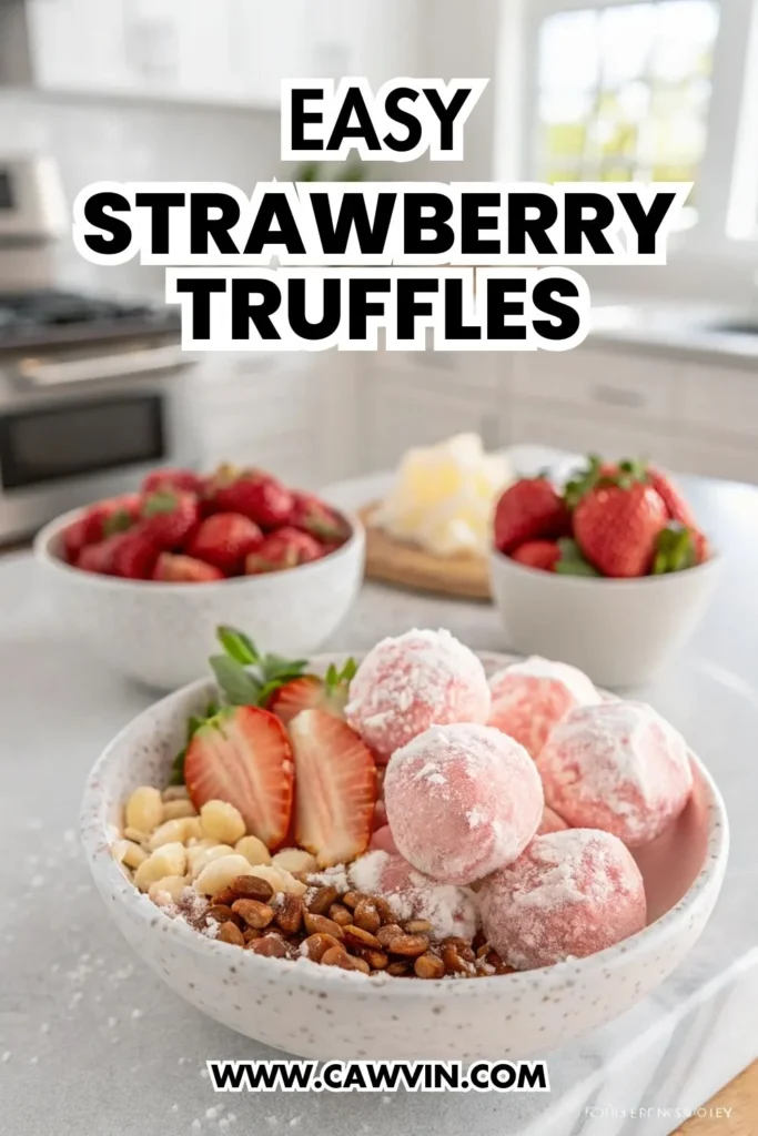Strawberry Truffles 1000x1500 1 - Easy Peasy Recipes