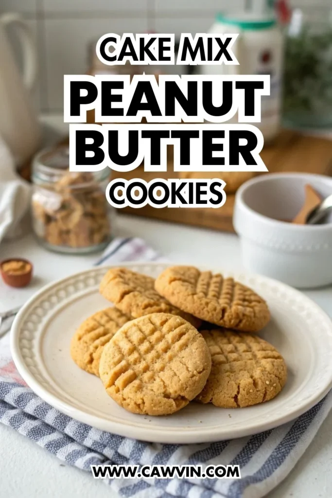 Cake Mix Peanut Butter Cookies 1000x1500