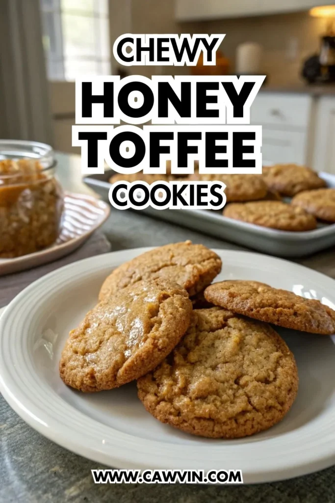 Chewy Honey Toffee Cookies 1000x1500