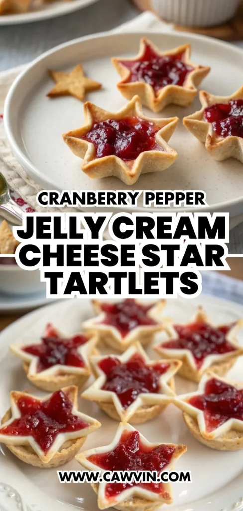 Cranberry Pepper Jelly Cream Cheese Star Tartlets 1000x2100
