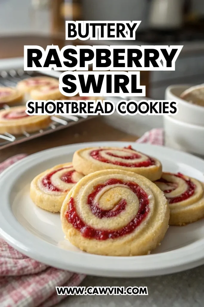 Buttery Raspberry Swirl Shortbread Cookies 1000x1500
