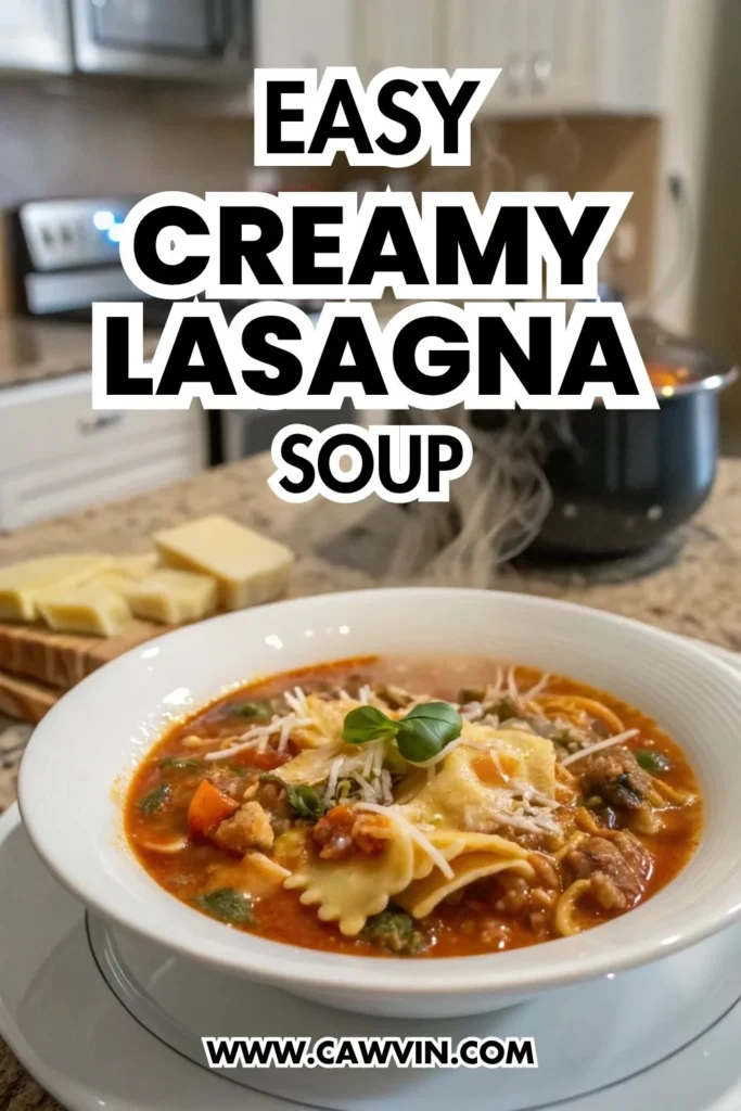 Easy Creamy Lasagna Soup 1000x1500
