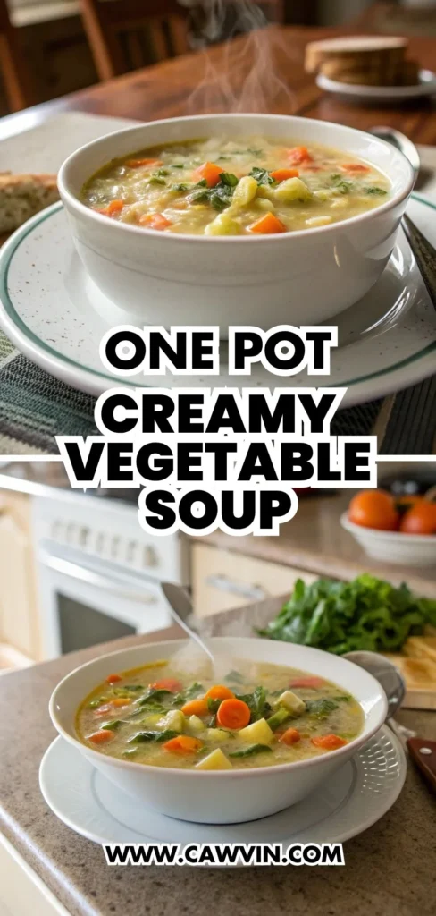 One Pot Creamy Vegetable Soup 1000x2100