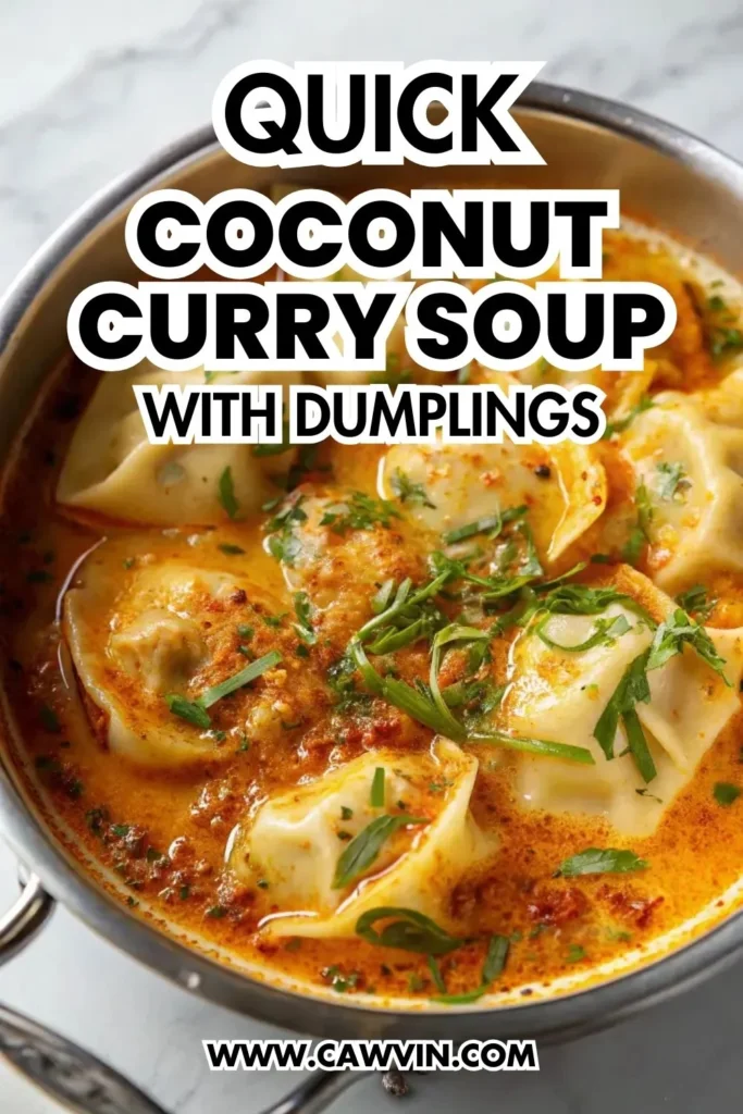 Quick Coconut Curry Soup with Dumplings 1000x1500