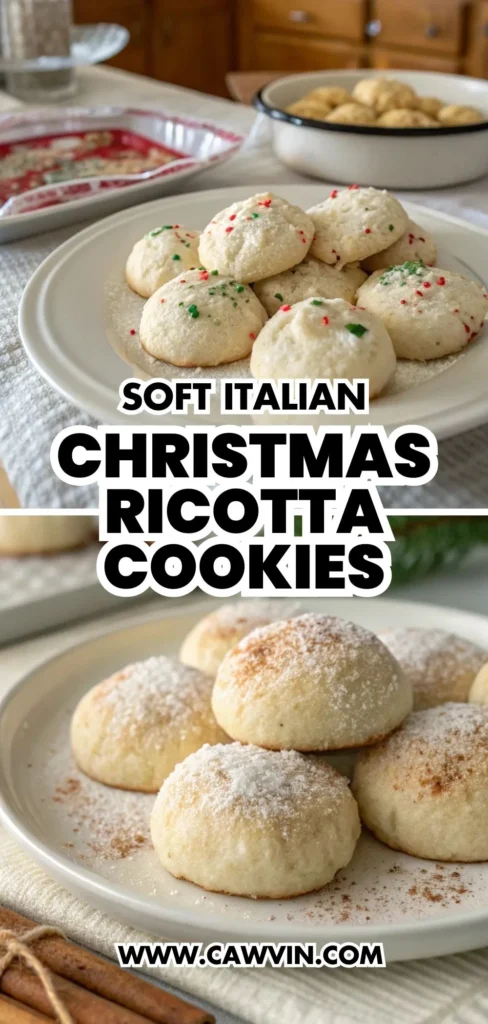 Soft Italian Christmas Ricotta Cookies 1000x2100