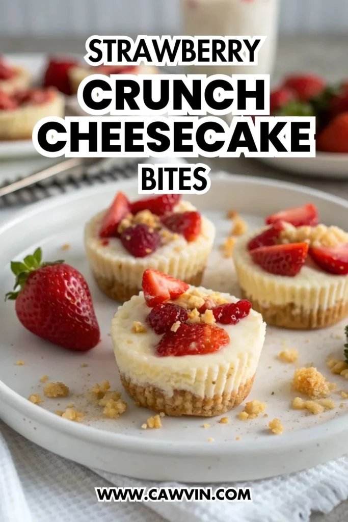 Strawberry Crunch Cheesecake Bites 1000x1500
