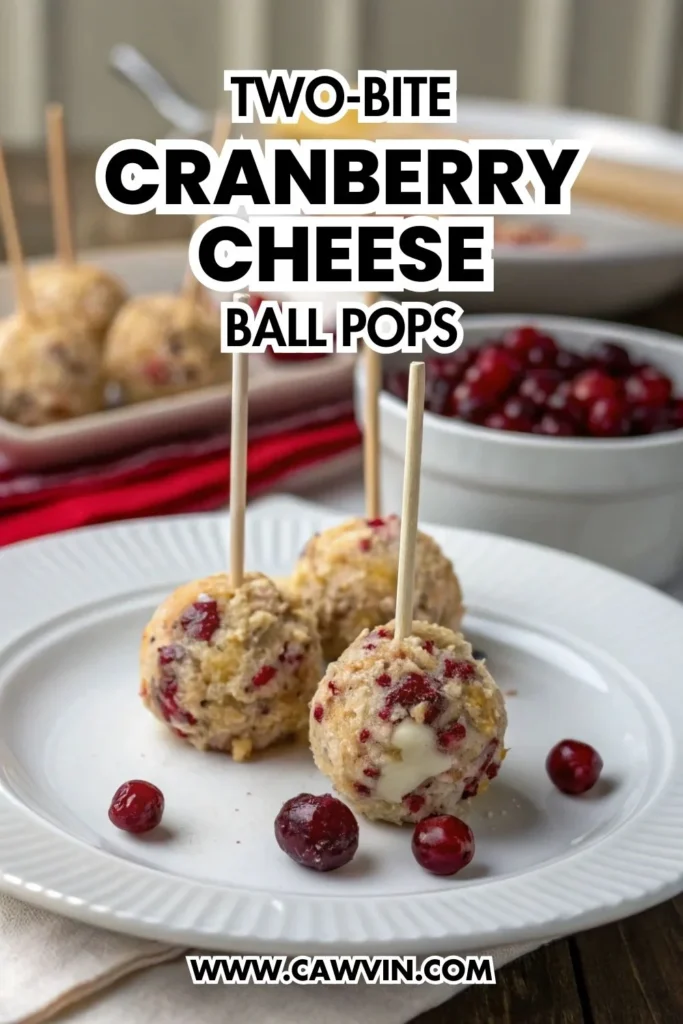 Two-Bite Cranberry Cheese Ball Pops 1000x1500