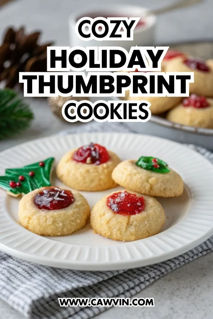 Cozy Holiday Thumbprint Cookies 1000x1500