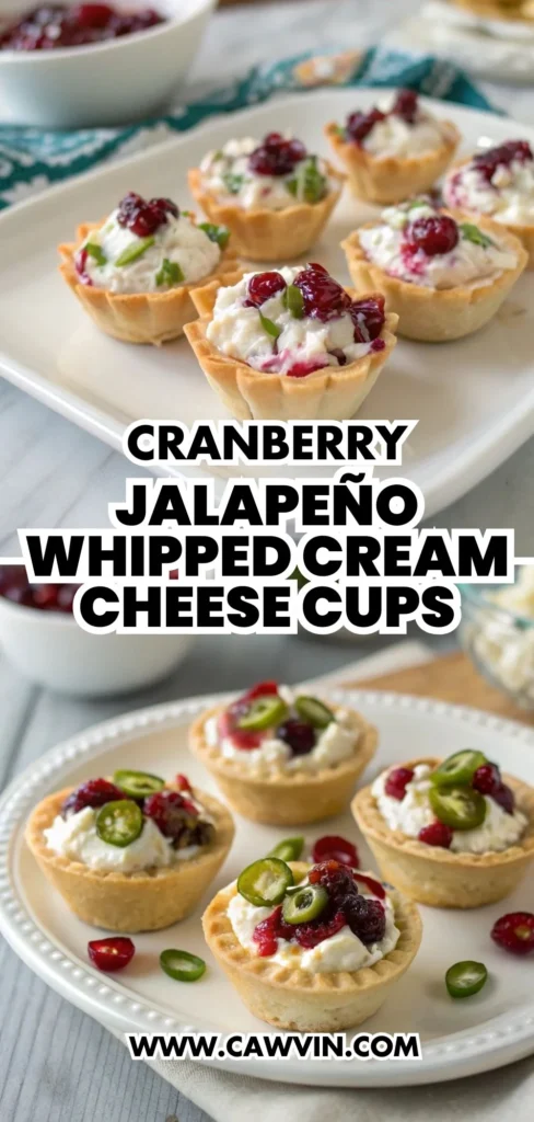Cranberry Jalapeño Whipped Cream Cheese Cups 1000x2100