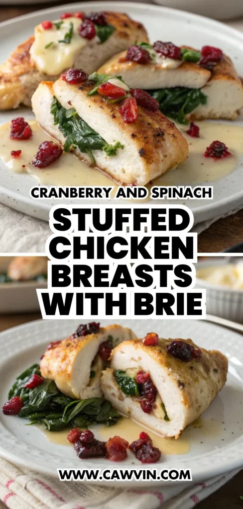 Cranberry and Spinach Stuffed Chicken Breasts with Brie 1000x2100