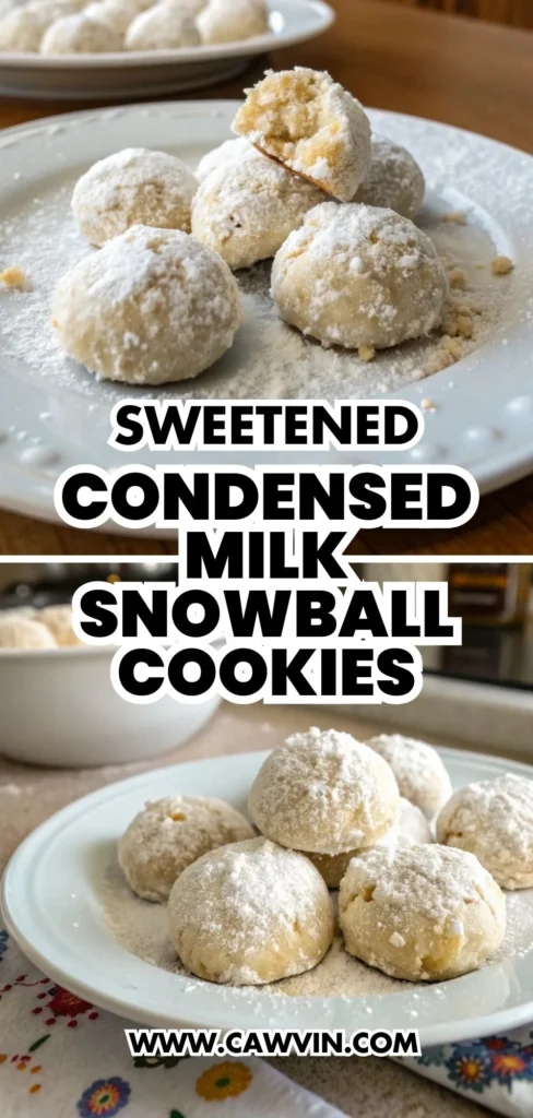 Sweetened Condensed Milk Snowball Cookies 1000x2100