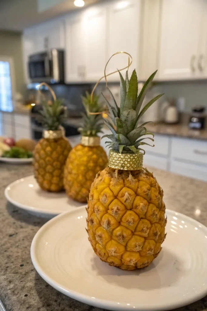 A delicious plate of Pineapple Christmas Balls