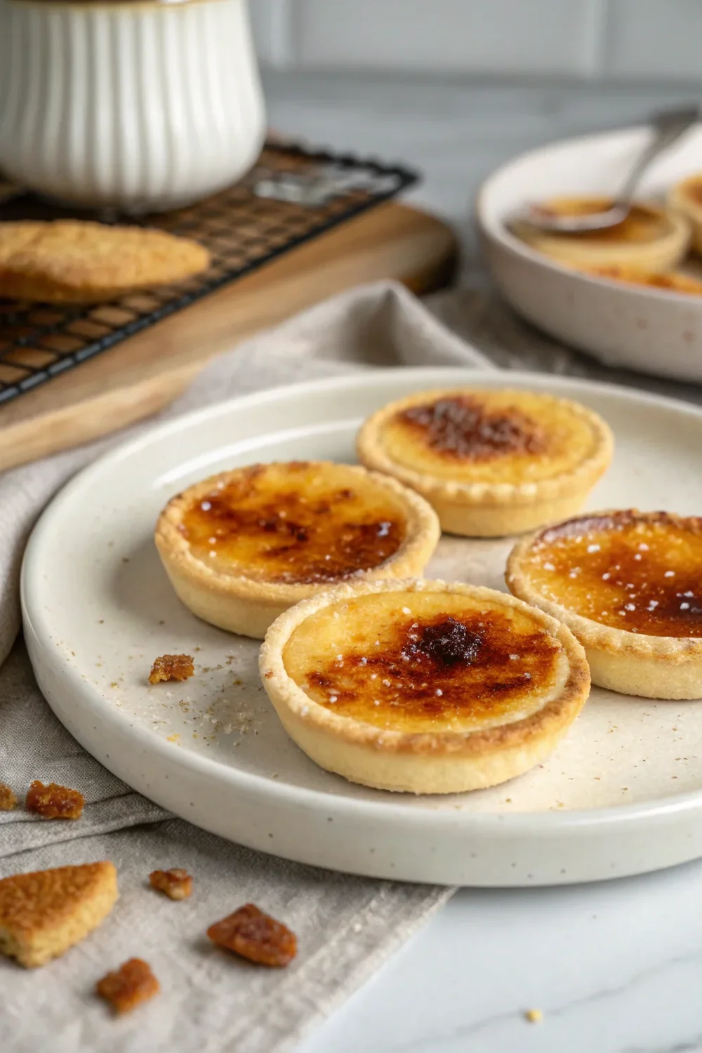 A delicious plate of Creme Brûlée Cookies