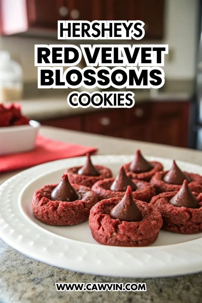 Hersheys Red Velvet Blossoms Cookies 1000x1500 1 - Easy Peasy Recipes