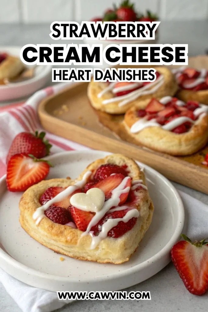 Strawberry Cream Cheese Heart Danishes 1000x1500 1 - Easy Peasy Recipes