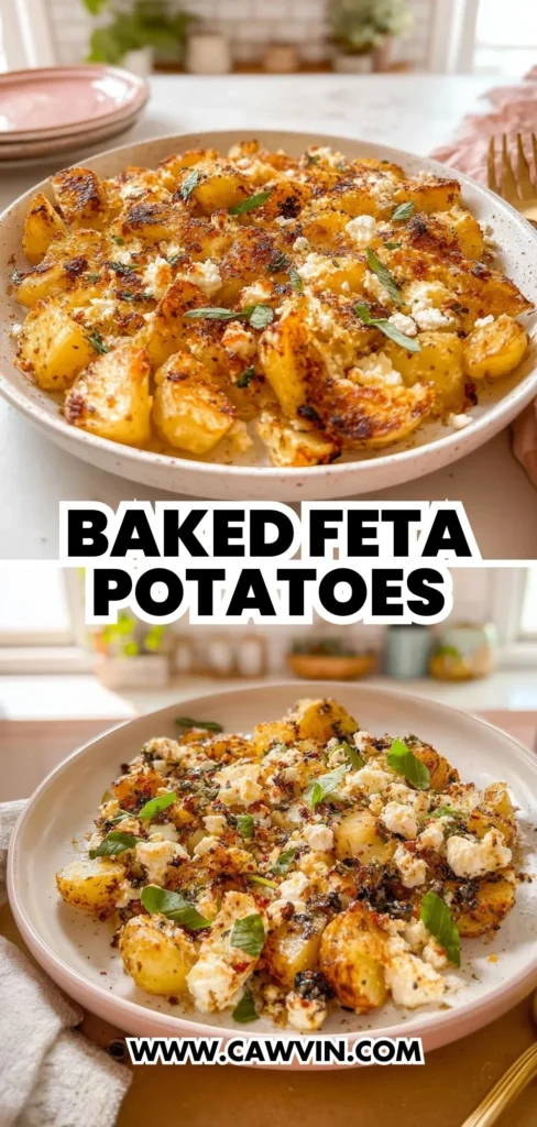 Baked Feta Potatoes 2 1 - Easy Peasy Recipes