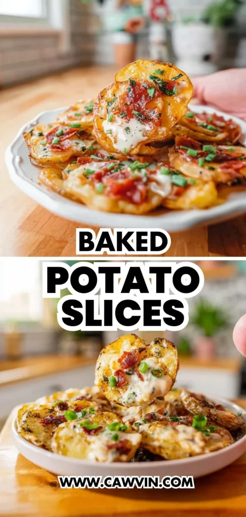 Baked Potato Slices 2 - Easy Peasy Recipes