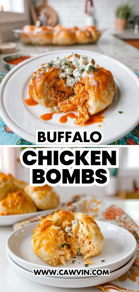 Buffalo Chicken Bombs 2 1 - Easy Peasy Recipes
