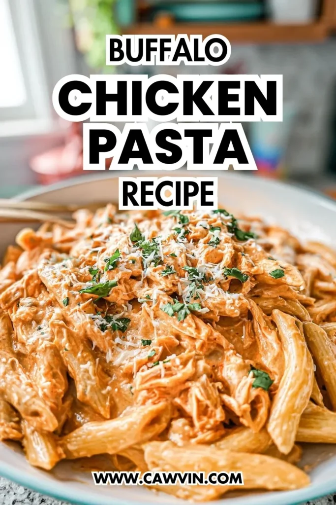 Buffalo Chicken Pasta Recipe - Easy Peasy Recipes