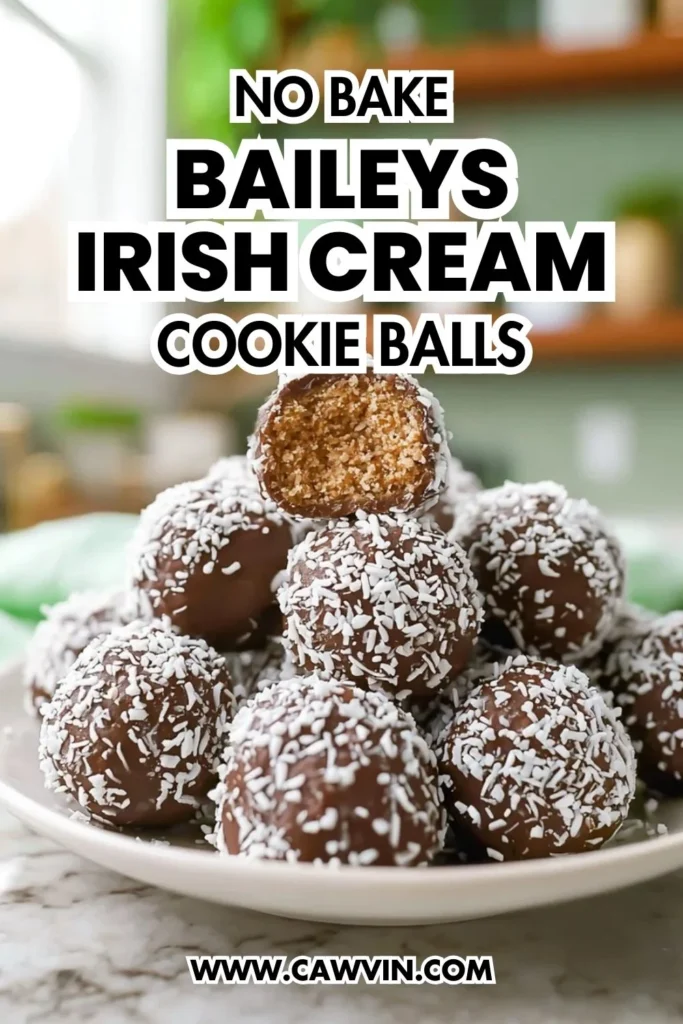 No Bake Baileys Irish Cream Cookie Balls - Easy Peasy Recipes
