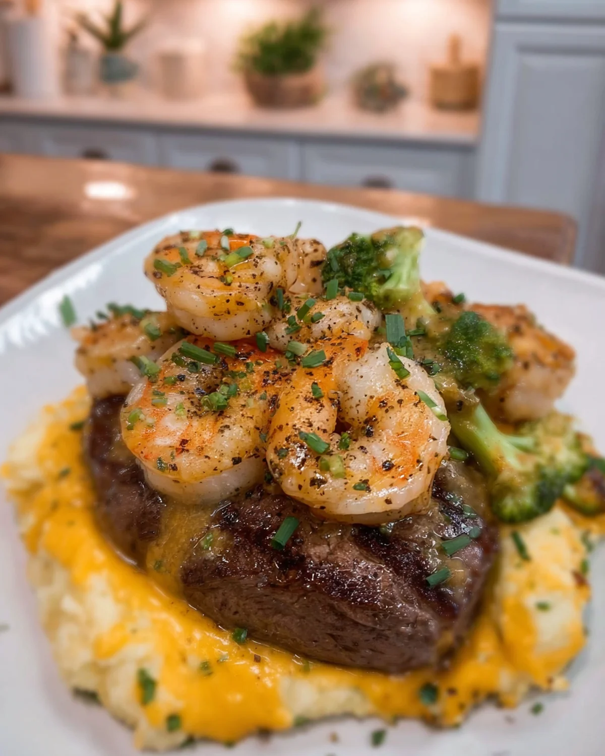 Steak and Shrimp Over a Cheesy Jumbo - Image 4