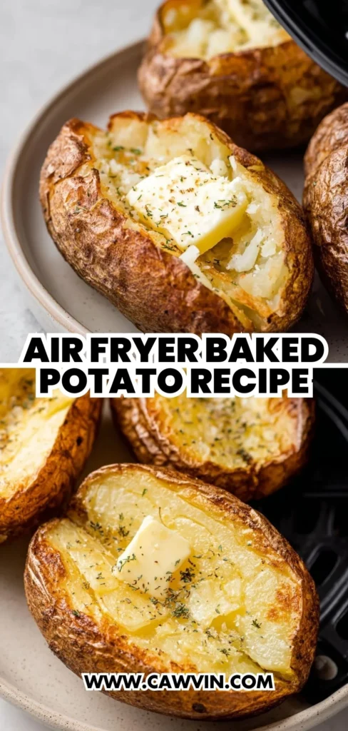 Air Fryer Baked Potato recipe 2 1 - Easy Peasy Recipes
