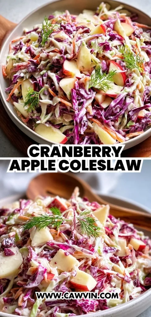 CRANBERRY APPLE COLESLAW 2 1 - Easy Peasy Recipes