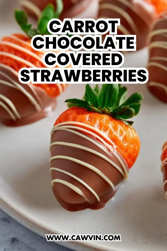 Carrot Chocolate Covered Strawberries - Easy Peasy Recipes