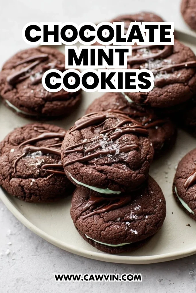 Chocolate Mint Cookies - Easy Peasy Recipes