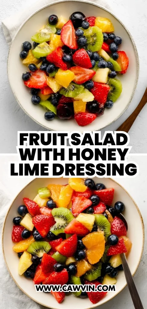 Fruit Salad with Honey Lime Dressing 2 - Easy Peasy Recipes