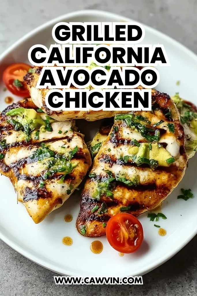 Grilled California Avocado Chicken Recipe - Easy Peasy Recipes