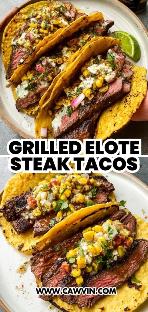 Grilled Elote Steak Tacos 2 1 - Easy Peasy Recipes