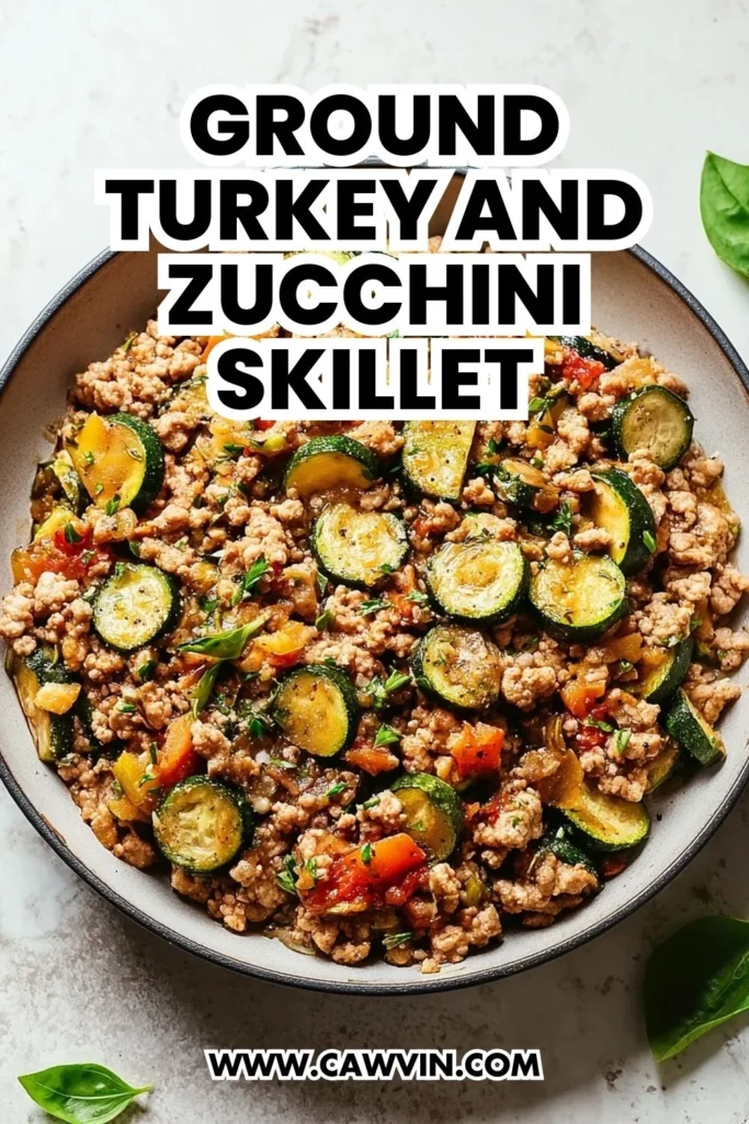 Ground Turkey and Zucchini Skillet - Easy Peasy Recipes