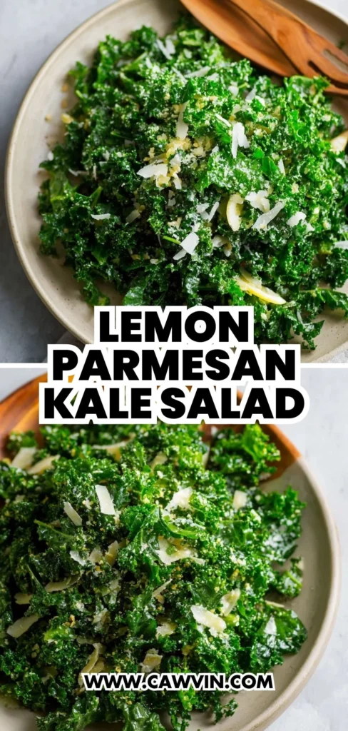 Lemon Parmesan Kale Salad 2 1 - Easy Peasy Recipes