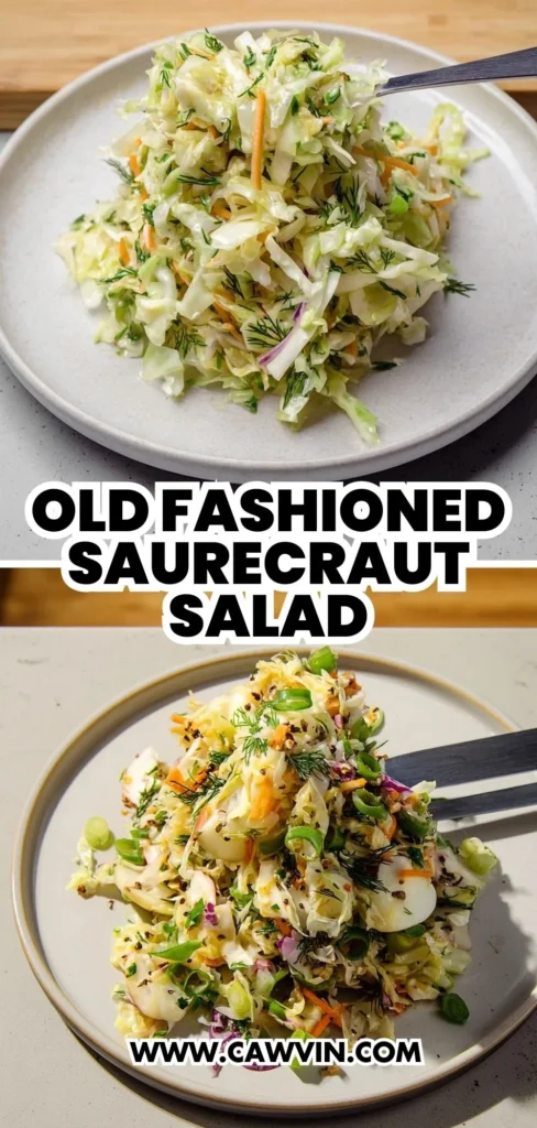 Old Fashioned Saurecraut Salad 2 1 - Easy Peasy Recipes