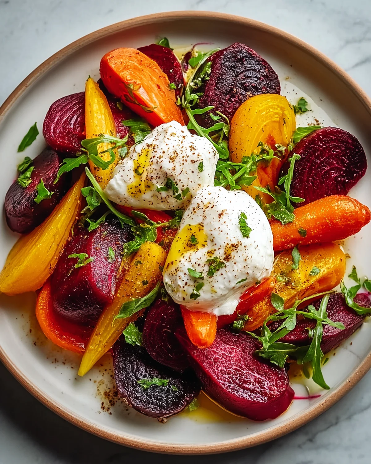 Roasted Beets and Carrots Salad with Burrata - Image 4