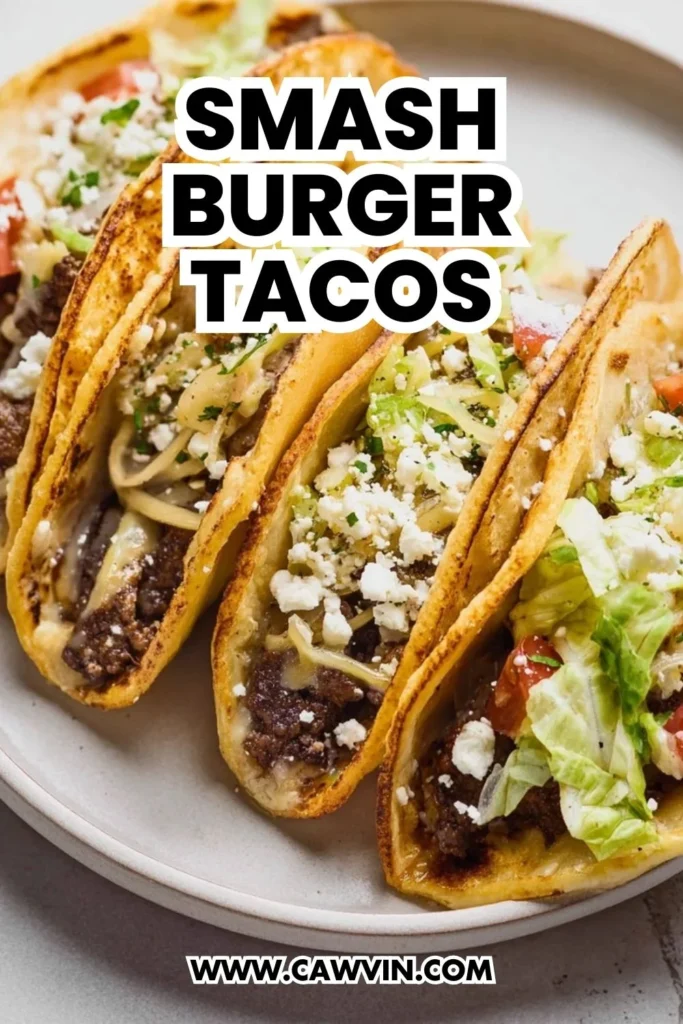 Smash Burger Tacos - Easy Peasy Recipes