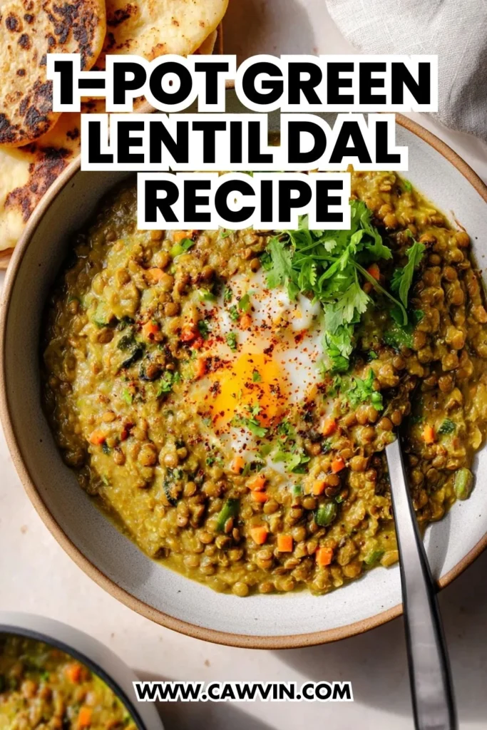 1 Pot Green Lentil Dal Recipe - Easy Peasy Recipes