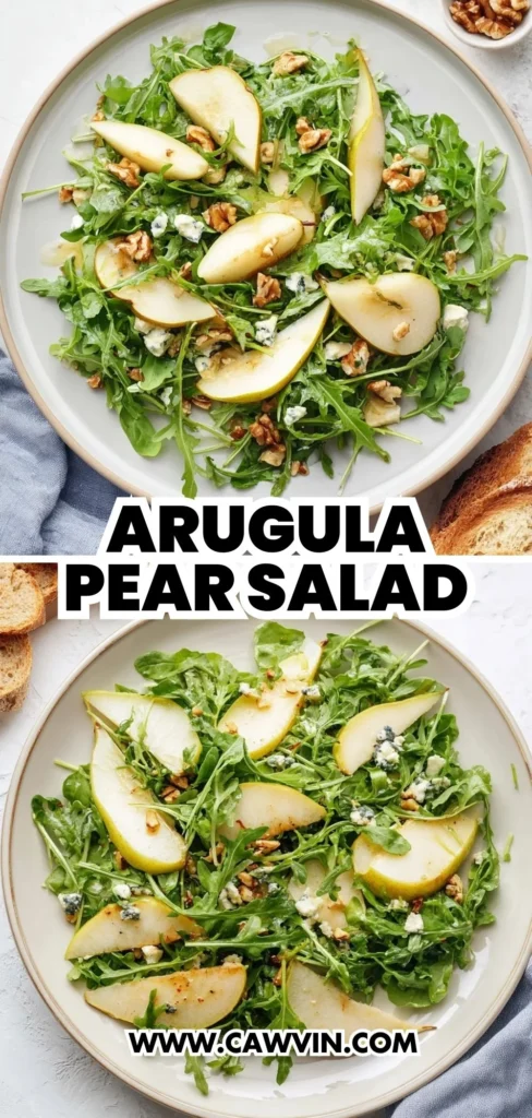 Arugula Pear Salad 2 1 - Easy Peasy Recipes