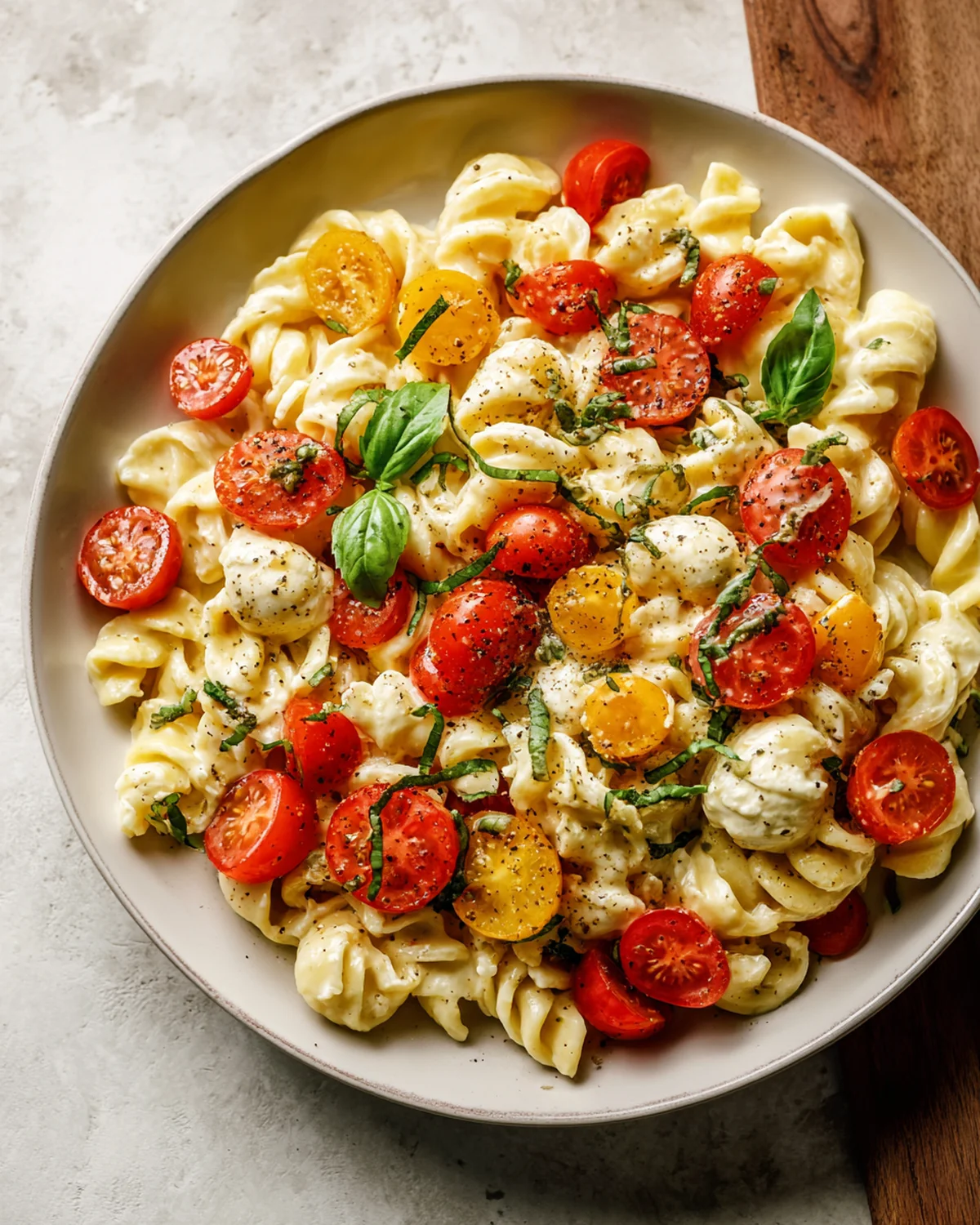 Creamy Caprese Pasta Salad - Image 3