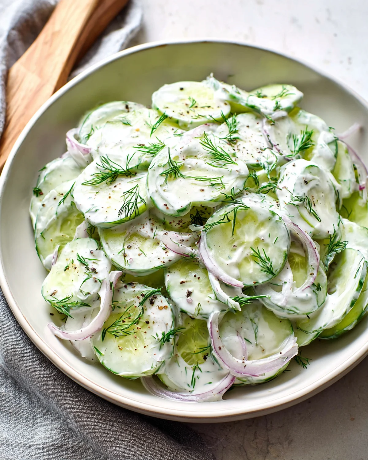 Creamy Cucumber Salad - Image 3