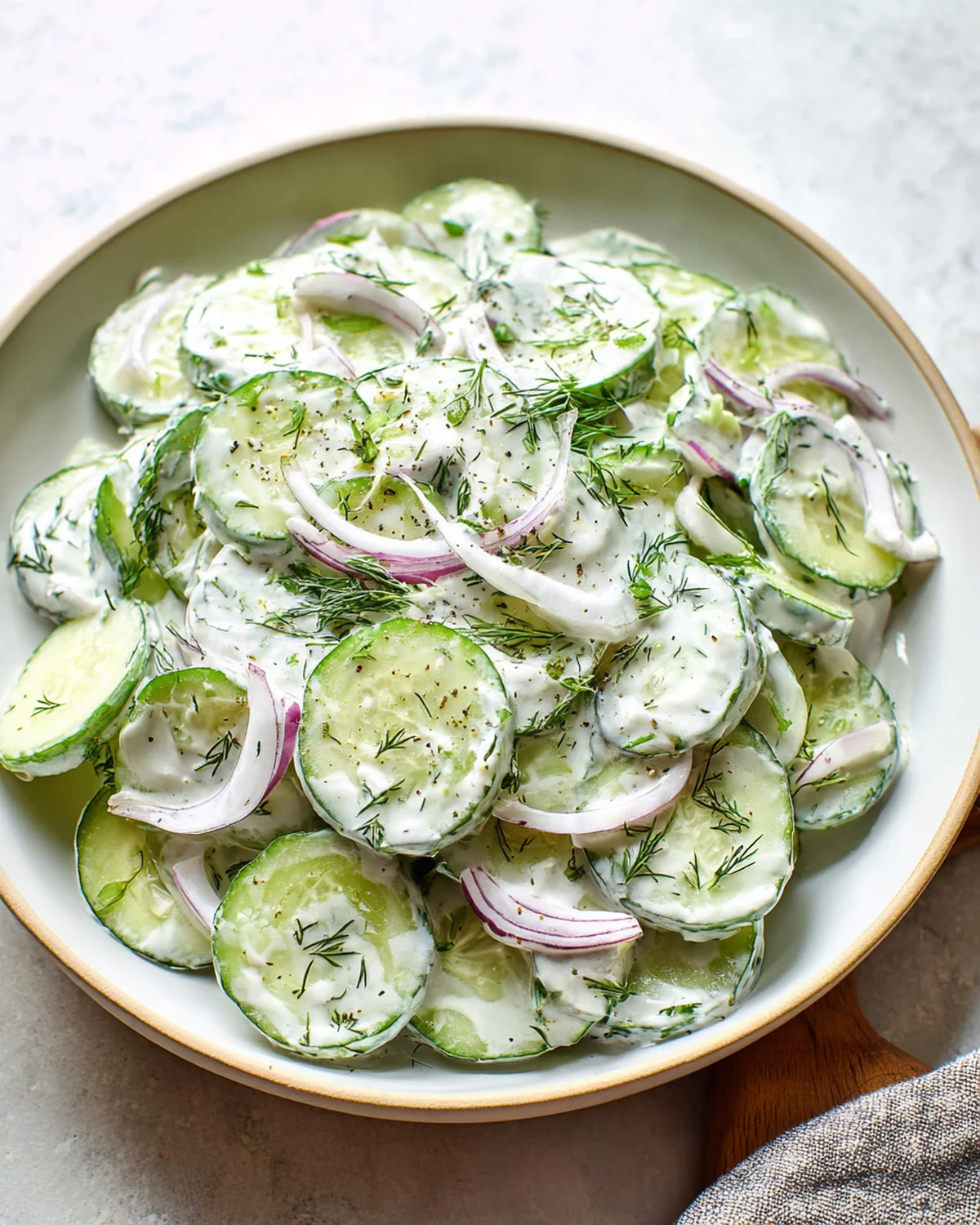 Creamy Cucumber Salad - Image 4