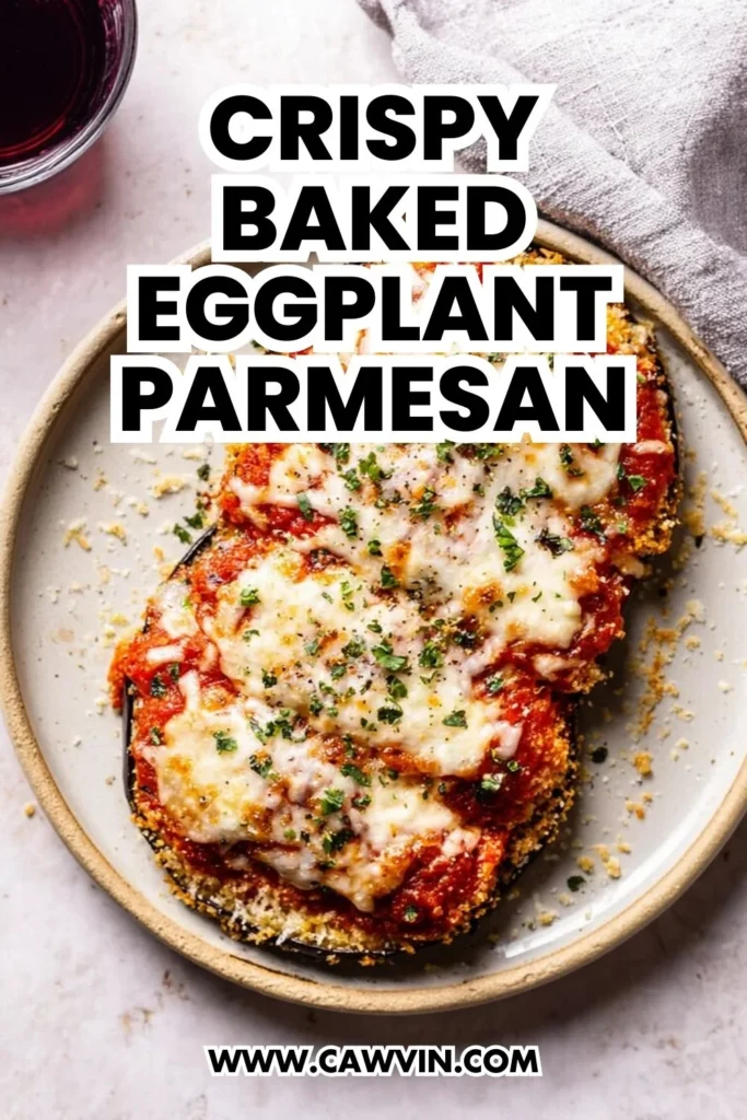 Crispy Baked Eggplant Parmesan - Easy Peasy Recipes