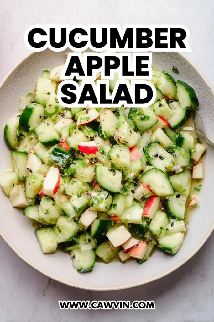 Cucumber Apple Salad - Easy Peasy Recipes