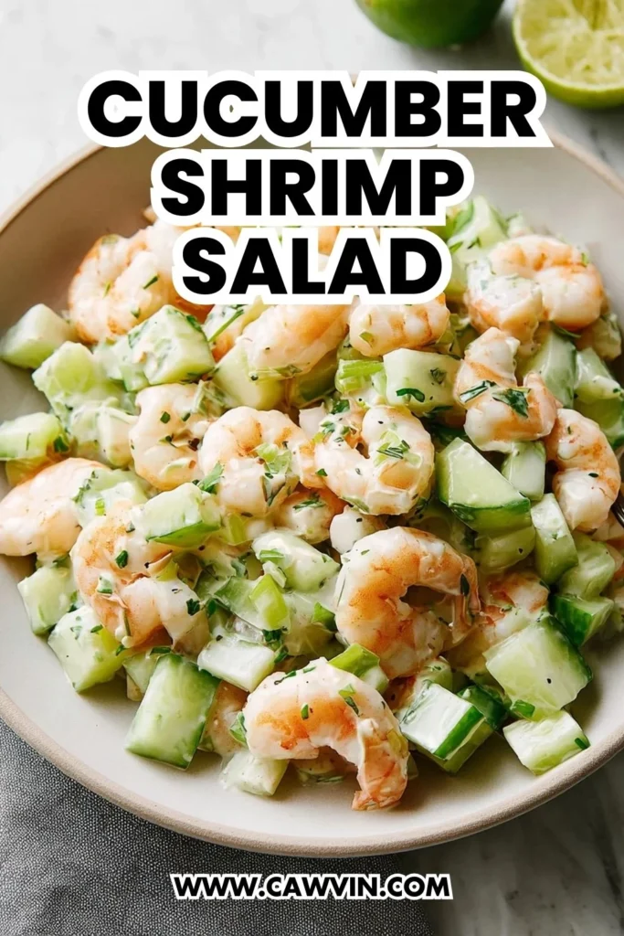 Cucumber Shrimp Salad - Easy Peasy Recipes