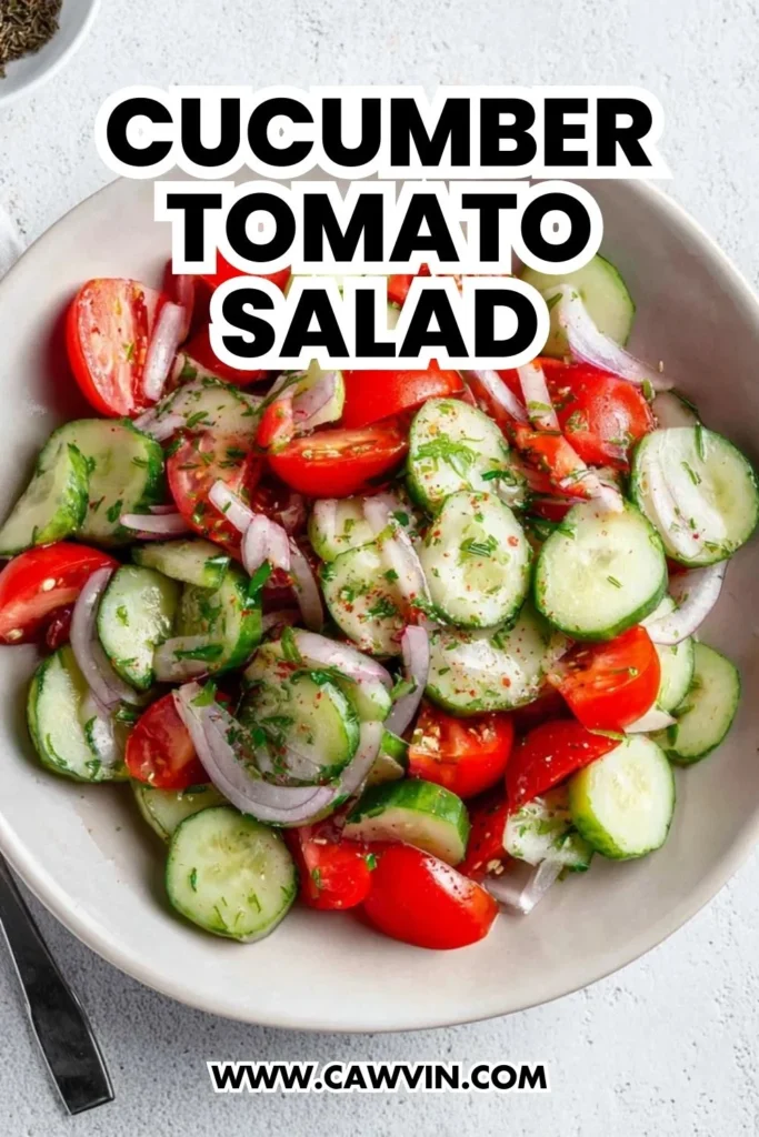 Cucumber Tomato Salad - Easy Peasy Recipes